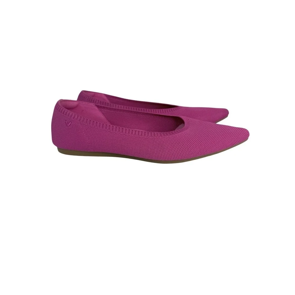 Vivaia Aria 5 Flats Point Womens Size 43 US 12 Pink Knit Slip On Comfort Shoes‎